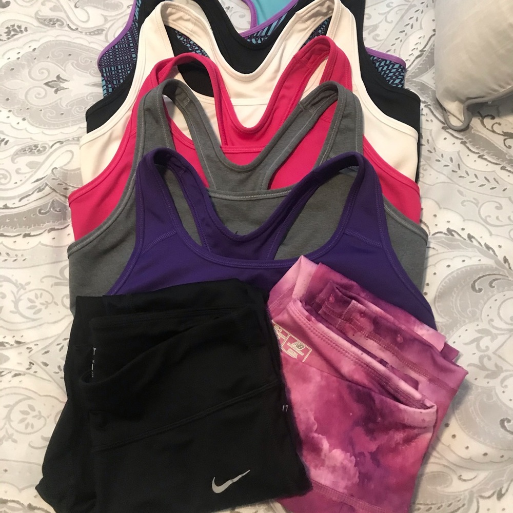 Assorted gym set (NIKE, Under Armour, New Balance)